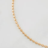 Tobillera Militar Media Luna 4.75g / 10 1/4 in / 2.4mm Oro Rosa 18K