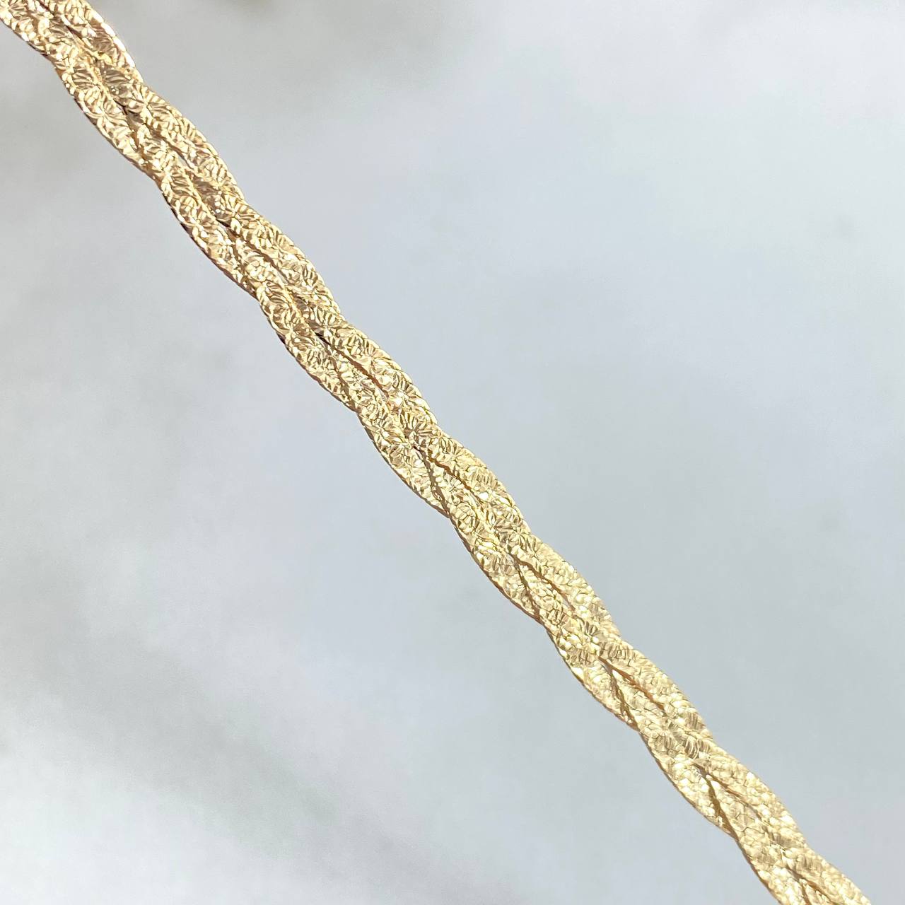 Herringbone Chain Braided 5.85gr / 40cm / 3.5mm Double Sided Yellow Gold +4 ©