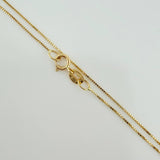 Set Chain and Pendant Venetian + Virgin of Guadalupe 1.35g / 19 3/4 in / 0.44mm Yellow Gold 18K $