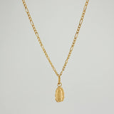 Set Cadena y Dije Figaro + Virgen Guadalupe 1.4gr / 19 3/4 in / 1.22mm Oro Amarillo 18K $