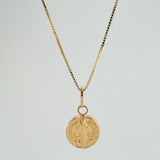 Set Cadena y Dije Veneciana + San Benito 1.45gr / 19 3/4 in / 0.45mm Oro Amarillo 18K $