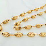Rustic Chain X 14.1 g / 24 1/2 in / 3.9 mm 18K Yellow Gold