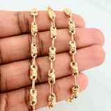 Rustic Chain X 14.1 g / 24 1/2 in / 3.9 mm 18K Yellow Gold