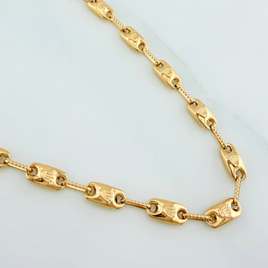 Cadena Rustica Corona 12.45 g / 24 in / 4.2 mm Oro Amarillo 18K