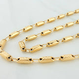 Cadena Rustica Tribal 13.9 g / 24 1/2 in / 3.5 mm Oro Amarillo 18K