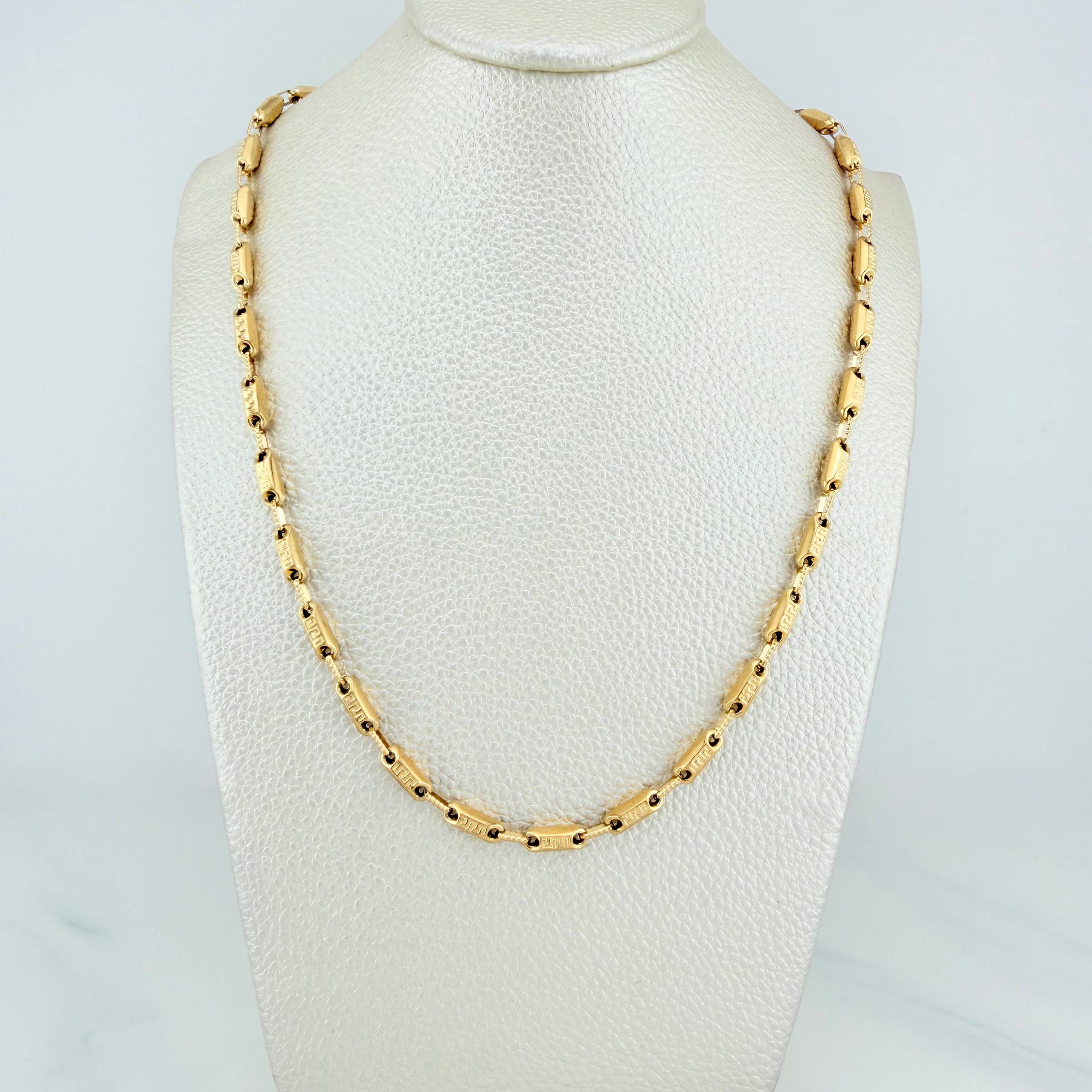Cadena Rustica Tribal 13.9 g / 24 1/2 in / 3.5 mm Oro Amarillo 18K