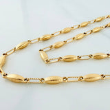 Rustic Link Chain 10.55 g / 24 1/2 in / 4 mm 18K Yellow Gold
