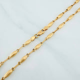 Rustic Link Chain 10.55 g / 24 1/2 in / 4 mm 18K Yellow Gold