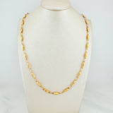 Rustic Link Chain 10.55 g / 24 1/2 in / 4 mm 18K Yellow Gold