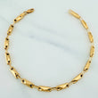 Pulso Rustico Rombos 4.7 g / 8 1/4 in / 3.55 mm Oro Amarillo 18K
