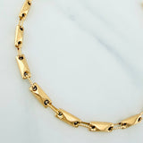 Pulso Rustico Rombos 4.7 g / 8 1/4 in / 3.55 mm Oro Amarillo 18K