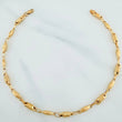 Tobillera Rustica Eslabon Tornillo 5.4 g / 10 1/2 in / 3.9 mm Oro Amarillo 18K