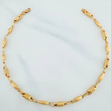 Tobillera Rustica Eslabon Tornillo 5.4 g / 10 1/2 in / 3.9 mm Oro Amarillo 18K