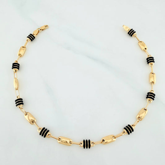 Tobillera Rustica Tornillo 6 g / 10 in / 4.75 mm Oro Amarillo 18K