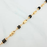 Tobillera Rustica Tornillo 6 g / 10 in / 4.75 mm Oro Amarillo 18K