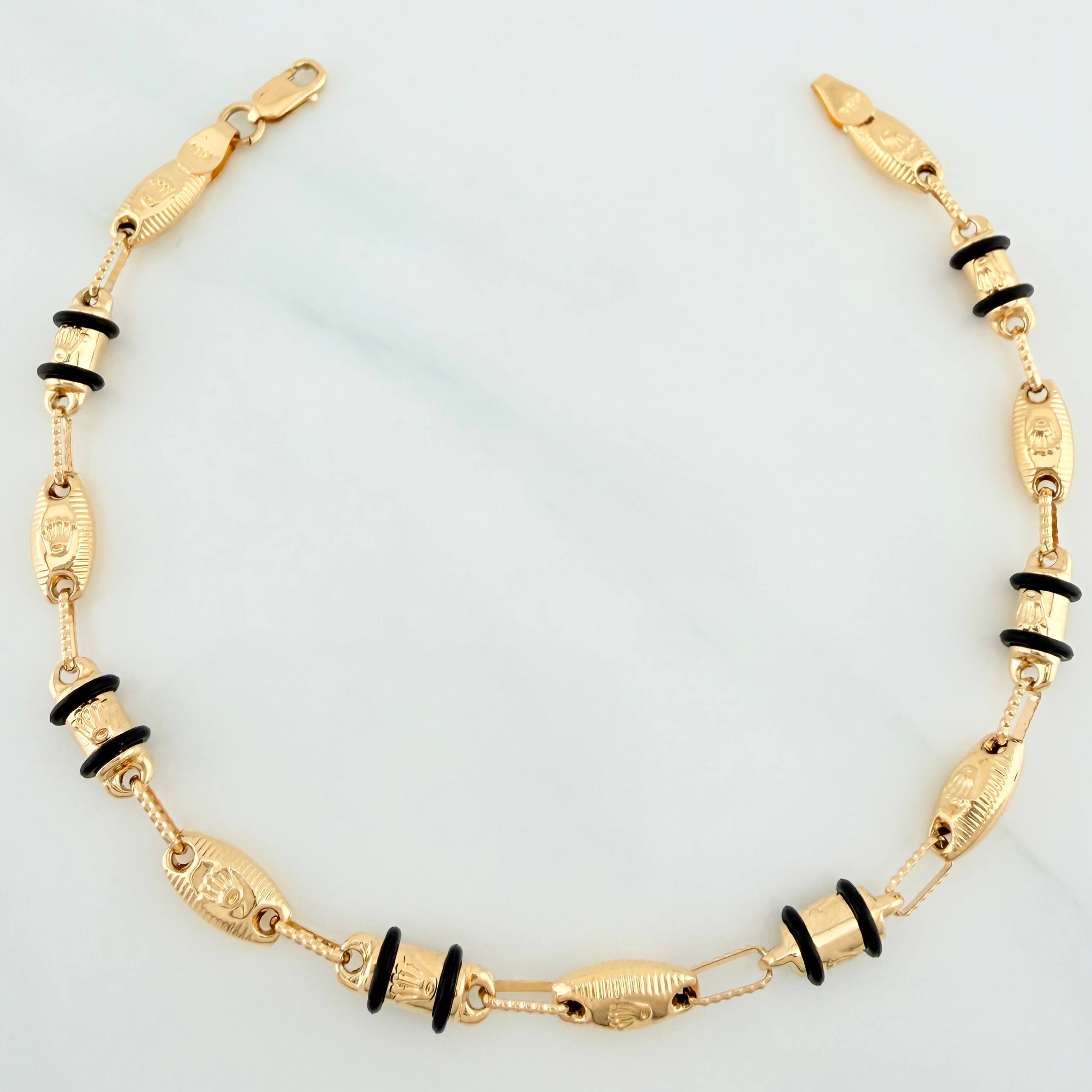 Rustic Bracelet Crown 4.7 g / 8 in / 4.5 mm Yellow Gold 18K