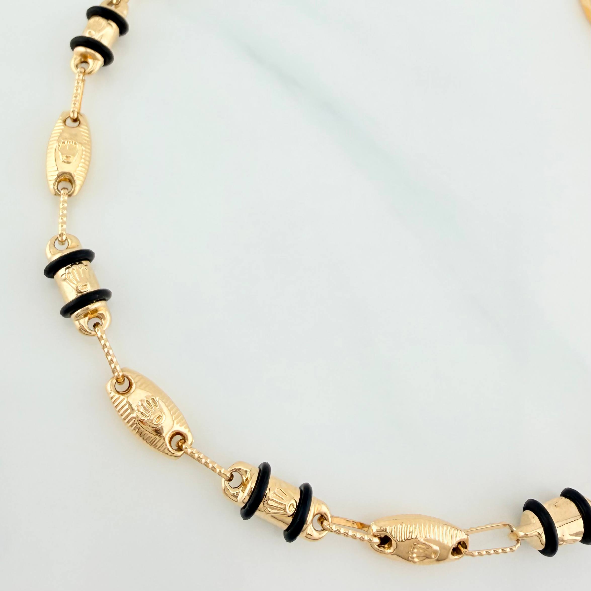 Rustic Bracelet Crown 4.7 g / 8 in / 4.5 mm Yellow Gold 18K