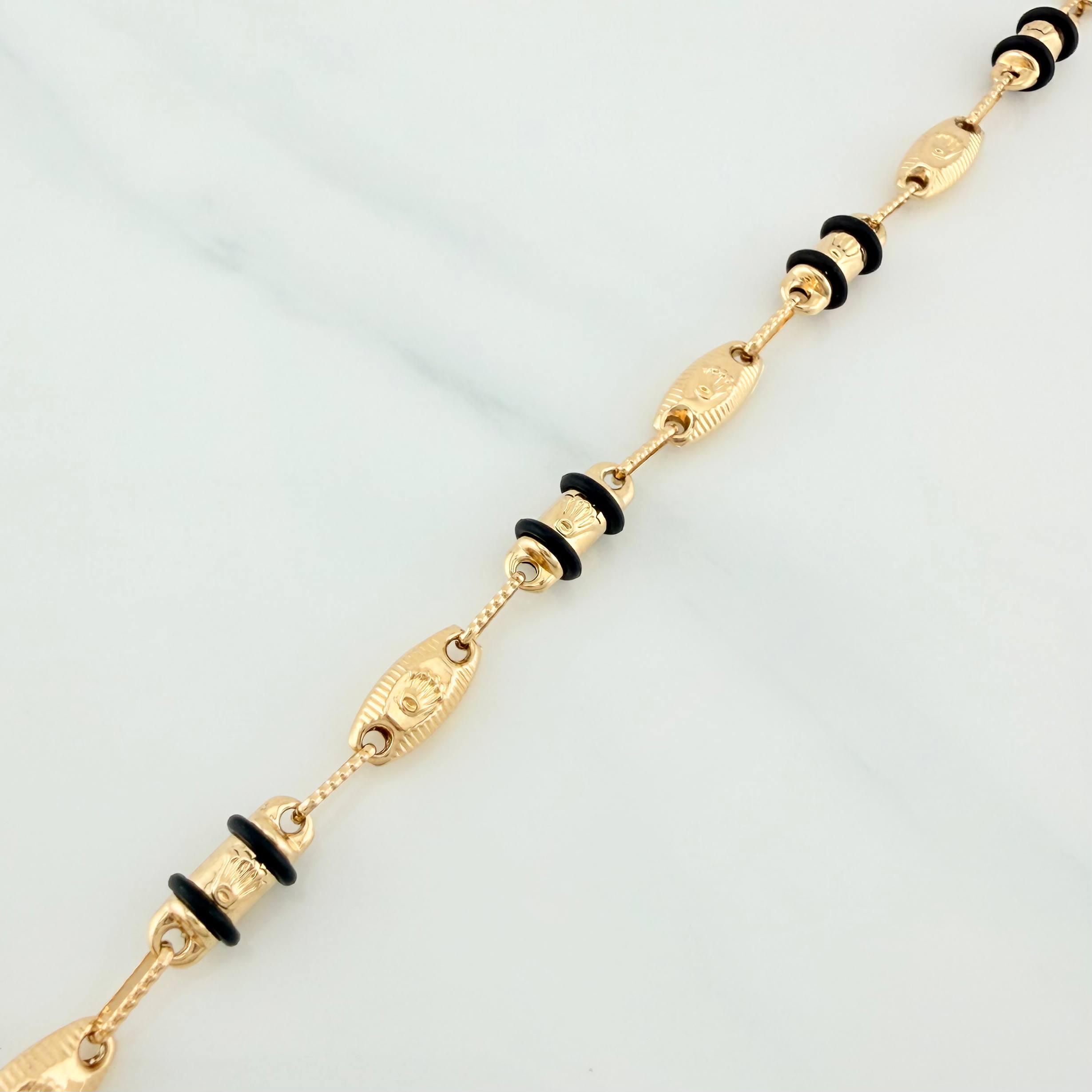 Rustic Bracelet Crown 4.7 g / 8 in / 4.5 mm Yellow Gold 18K