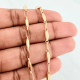 Rustic Link Anklet 4.6 g / 10 1/4 in / 3.25 mm 18K Yellow Gold