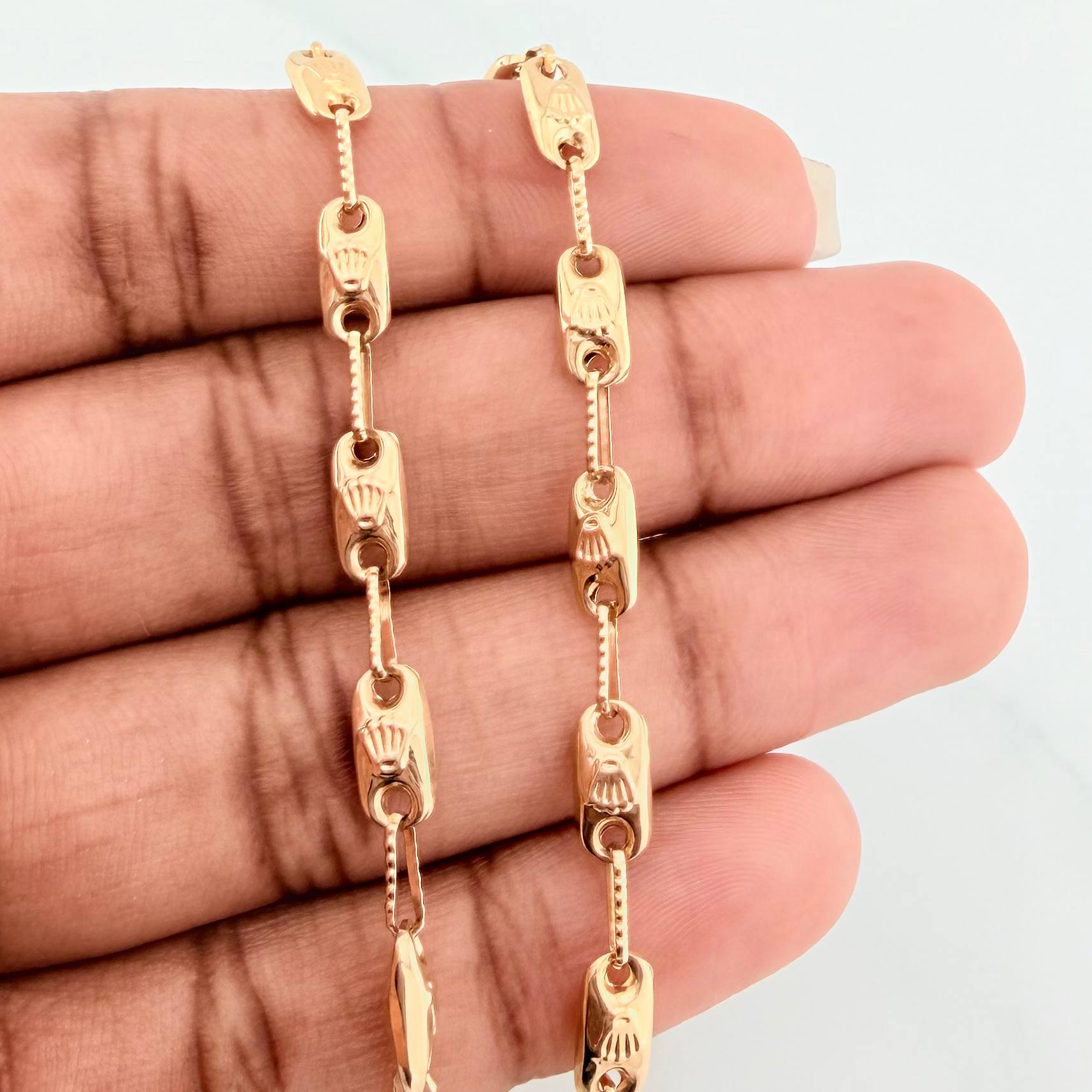 Bracelet Rustico Corona 4.5 g / 8 1/2 in / 3.9 mm Yellow Gold 18K