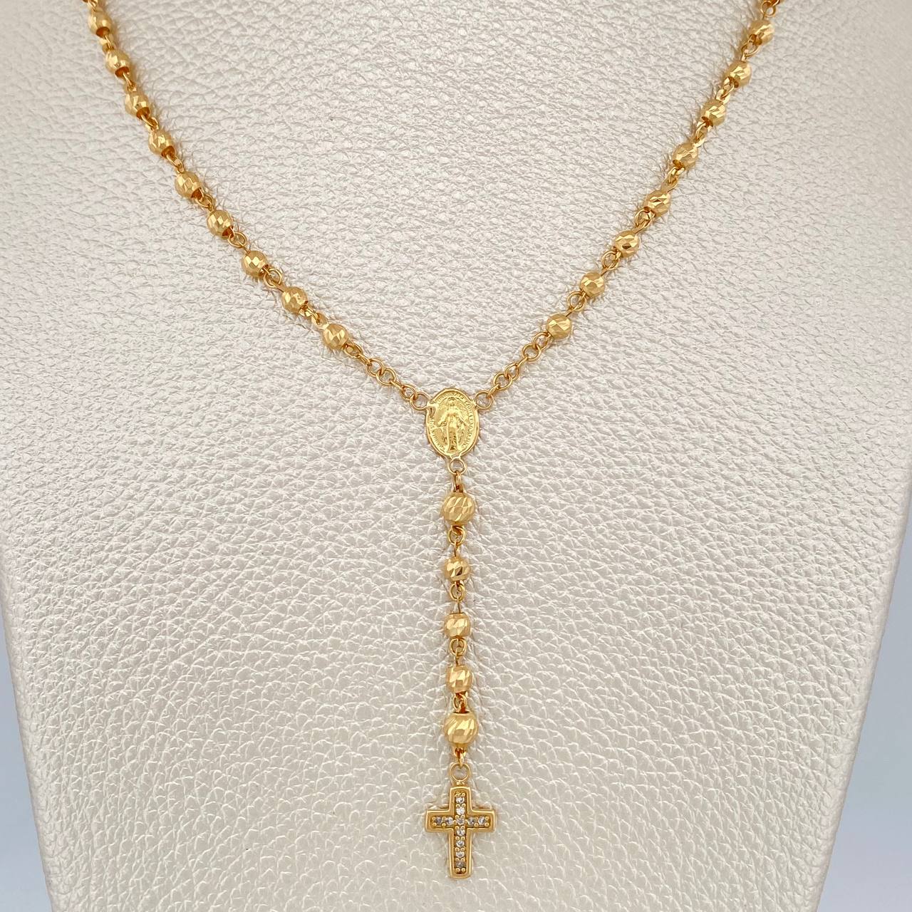 Rosario Virgen Milagrosa 7.8gr / 20 3/4 in / Oro Amarillo 18K $