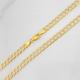 Cadena Cubana 17.95g / 26 in / 4.71mm Dos Oros Amarillo Blanco 18K