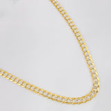 Cadena Cubana 17.95g / 26 in / 4.71mm Dos Oros Amarillo Blanco 18K