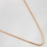 Cadena Veneciana 17.85g / 24 in / 1.8mm Dos Oros Blanco Rosa 18K