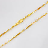 Venetian Chain 14.1g / 24 in / 1.85mm Two-Tone Yellow White 18K