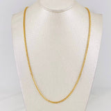 Venetian Chain 14.1g / 24 in / 1.85mm Two-Tone Yellow White 18K