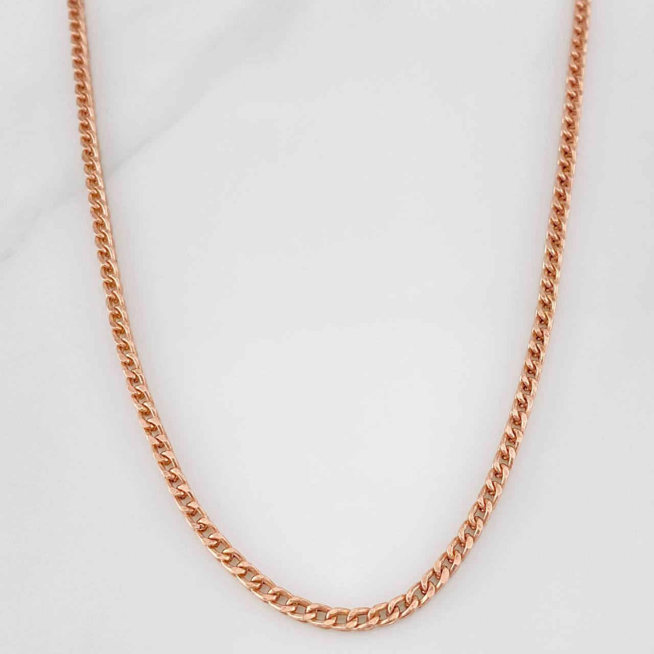 Franco Chain 13.85g / 24 in / 2.57mm Rose Gold 18K