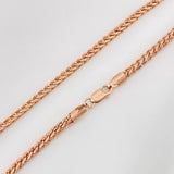 Franco Chain 13.85g / 24 in / 2.57mm Rose Gold 18K