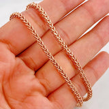 Franco Chain 13.85g / 24 in / 2.57mm Rose Gold 18K