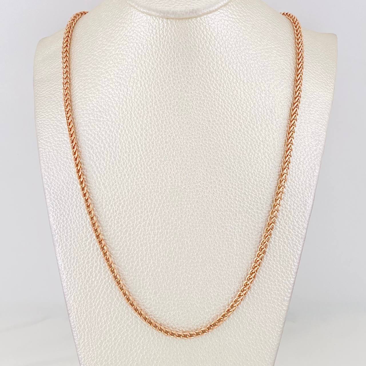 Franco Chain 13.85g / 24 in / 2.57mm Rose Gold 18K