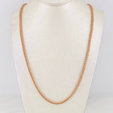 Franco Chain 13.85g / 24 in / 2.57mm Rose Gold 18K
