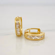 Candongas Carril 1.65g / 1/2 in Oro Amarillo 18K
