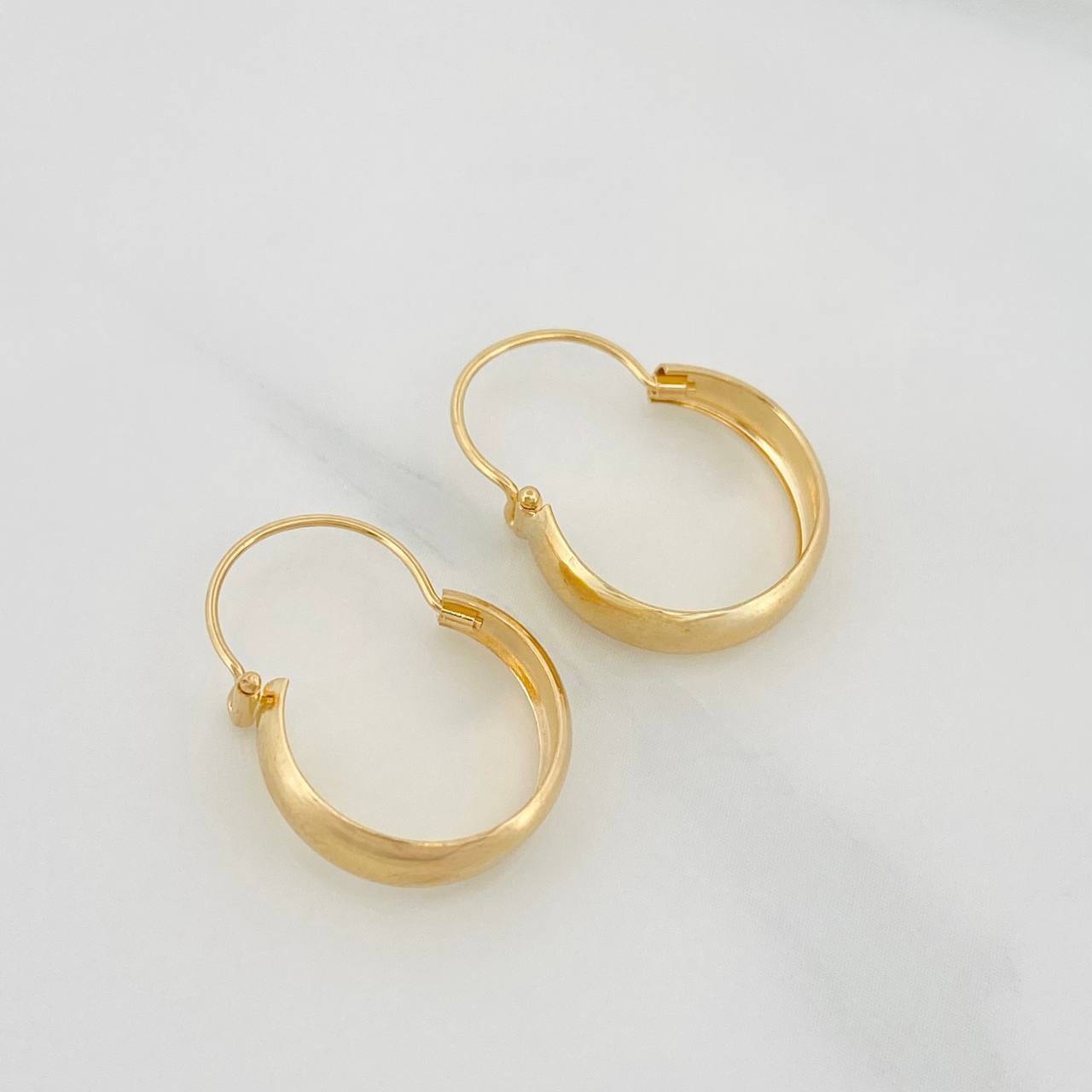 Candongas Ash 1.15g / 3/4 in Oro Amarillo 18K
