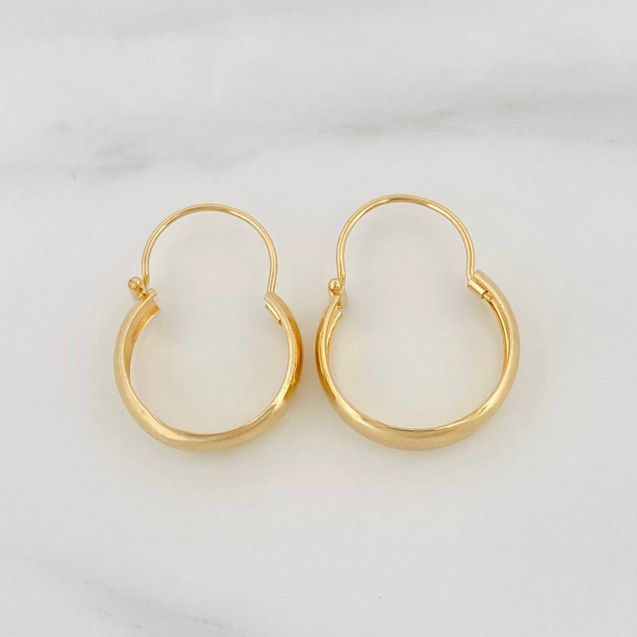 Candongas Ash 1.15g / 3/4 in Oro Amarillo 18K