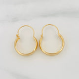 Candongas Ash 1.15g / 3/4 in Oro Amarillo 18K