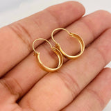 Candongas Ash 1.15g / 3/4 in Oro Amarillo 18K