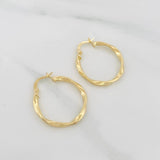 Candongas Asby 1.5g / 3/4 in Oro Amarillo 18K