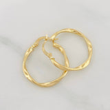 Candongas Asby 1.5g / 3/4 in Oro Amarillo 18K