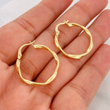Candongas Asby 1.5g / 3/4 in Oro Amarillo 18K