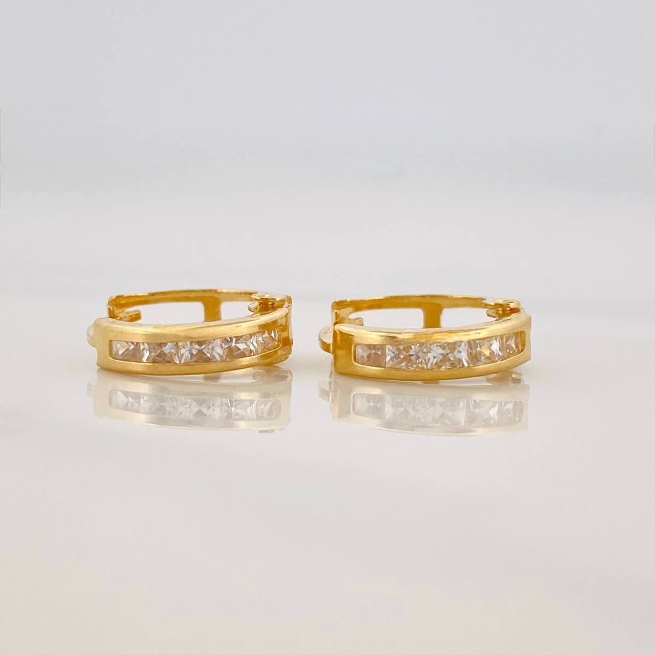 Hoop Earrings Carril 1.1g / 1/2 in Yellow Gold 18K