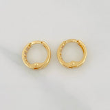 Hoop Earrings Carril 1.1g / 1/2 in Yellow Gold 18K