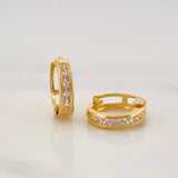 Hoop Earrings Carril 1.1g / 1/2 in Yellow Gold 18K