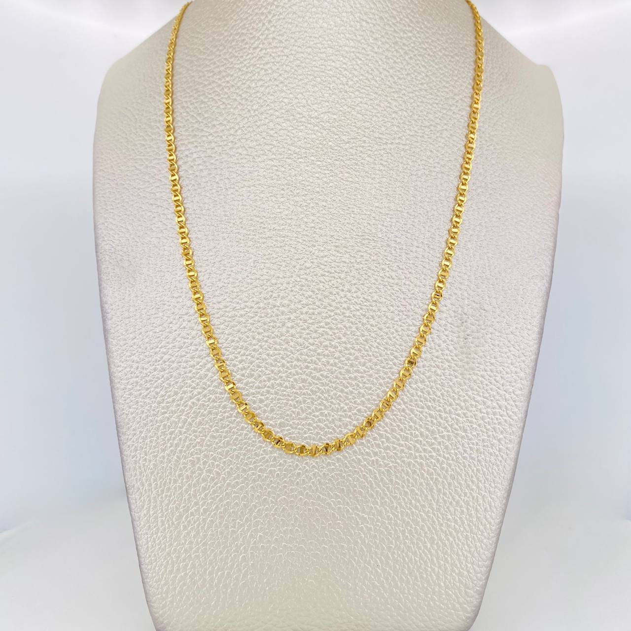 Cadena Marinera 3.3g / 24 in / 2.7mm Oro Amarillo 18K