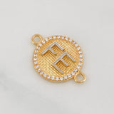 Herraje Fe 2.45g / 3/4 in Dos Oros Amarillo Blanco 18K