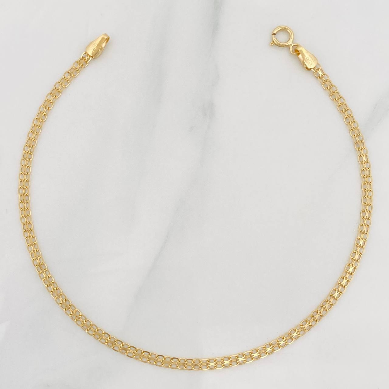 Pulso Chino 1.5g / 7 1/2 in / 2.25mm Oro Amarillo 18K