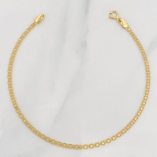 Pulso Chino 1.5g / 7 1/2 in / 2.25mm Oro Amarillo 18K